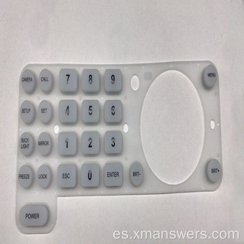 Botón pulsador iluminado electrónico de caucho de silicona personalizado